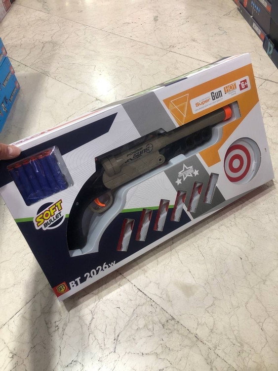 تفنگ شاتگان پوکه پران تیر اسفنجی بزرگ