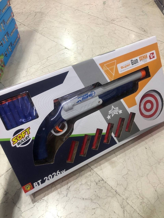 تفنگ شاتگان پوکه پران تیر اسفنجی بزرگ