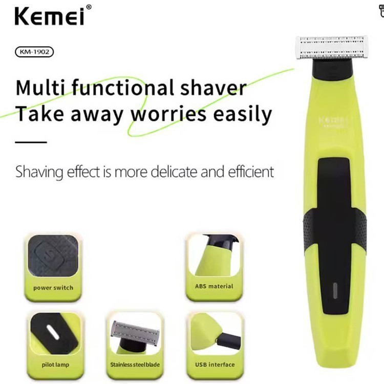 بادی گروم کیمی مدل KM1902 ضد آب با تیغه استیل