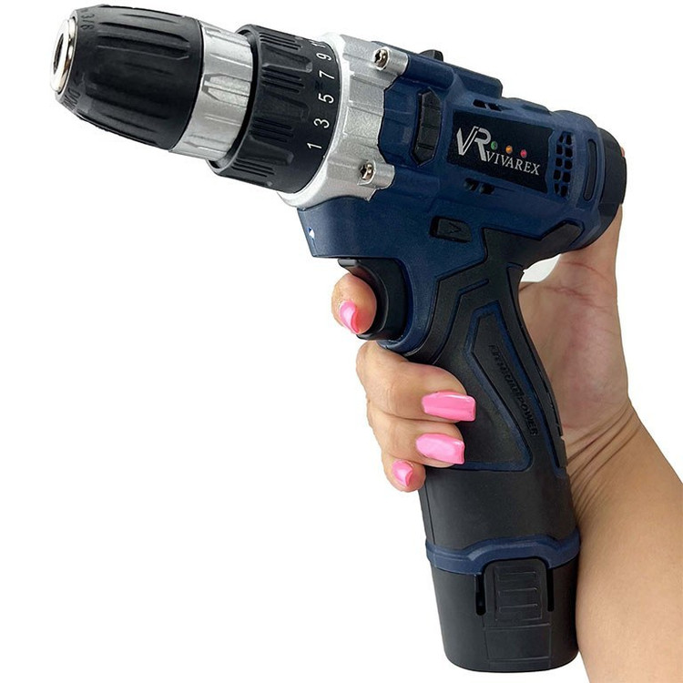 دریل پیچ گوشتی شارژی ویوارکس مدل VR1210-1C ۱۲ ولت اتوماتیک تک باتری